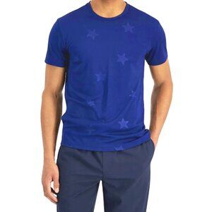 Ideology Men's Birds Eye Performance Shirt Bright Blue with Stars, Size XL, NWT